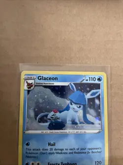 Glaceon SWSH192 Black Star Promo Brilliant Stars Pokemon Card - Image 2