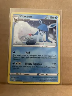Glaceon SWSH192 Black Star Promo Brilliant Stars Pokemon Card - Image 3