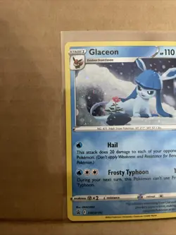 Glaceon SWSH192 Black Star Promo Brilliant Stars Pokemon Card - Image 5