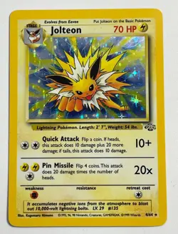 Pokemon Jolteon 4/64 Jungle Holo Rare - Image 1