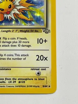 Pokemon Jolteon 4/64 Jungle Holo Rare - Image 5