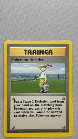 Pokemon Breeder Rare Base Set 076/102 HP - Image 1