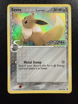 Pokemon TCG Eevee 68/113 Delta Species Reverse Holo Stamped MP - Image 1