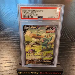 GOLURK V - PSA 7 - 2021 Pokemon SWSH Evolving Skies - #182 - Image 1