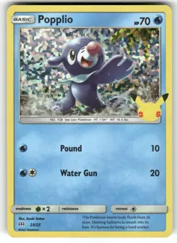 Popplio 023/025 Promo McDonald's 25th Anniversary Promos Pokemon Holo Near Mint - Image 1