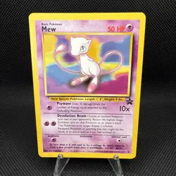 POKEMON TCG MEW #8 BLACK STAR PROMO RARE WoTC POKEMON CARD NEAR MINT (NM) - Image 1