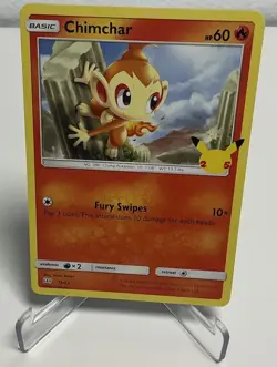Pokemon Chimchar 12/25 McDonald's Collection 25th Anniversary NM - Image 1