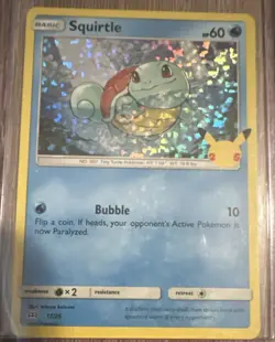 Pokemon TCG Squirtle 017/025 McDonald's 25th Anniversary Holo Promo 60 HP ENG - Image 1