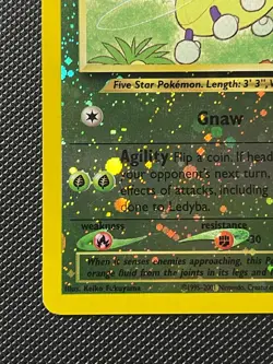 Pokemon Vintage Southern Islands Reverse Holo Ledyba 7/18 WotC Promo LP - Image 3