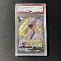 2021 Pokemon Shining Fates Lapras V SV110/SV122 Shiny Vault PSA 9 MINT - Image 1