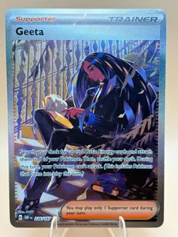 Geeta 226/197 Special Illustration Rare Obsidian Flames Pokemon Near Mint - Image 1