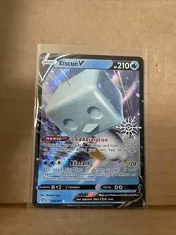 Eiscue V 055/192 Stamped Holiday Exclusive Holo Pokemon 2020 Promo Card - Image 1