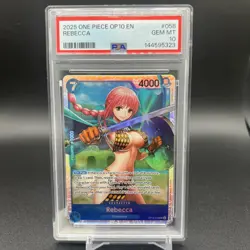2025 One Piece Op10-058 Royal Blood Rebecca PSA 10 #058 SR English - Image 1
