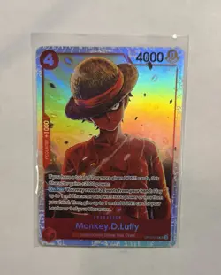 Namco Monkey.D.Luffy OP12-015 Super Rare Foil Legacy of the Master One Piece CCG - Image 1