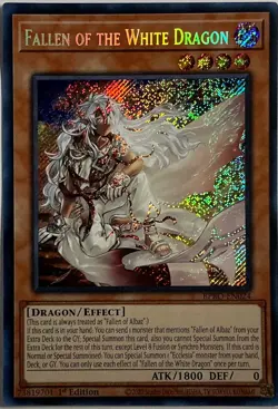 Fallen of the White Dragon Secret Rare Burst Protocol BPRO-EN024 NM 1st edition - Image 1