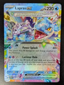 Pokemon Karte Lapras EX 032/142 Stellarkrone Full Art Holo Englisch Near Mint - Image 1