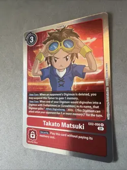 Digimon TCG * Takato Matsuki EX2-056 Rare * Digital Hazard * NM Card - Image 2