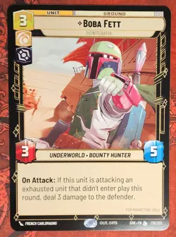 Star Wars Unlimited Promo Boba Fett Oversized Card with Free Shipping - Image 1