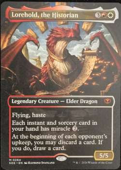 1x Lorehold, the Historian - Borderless NM Secrets of Strixhaven MTG - Image 1