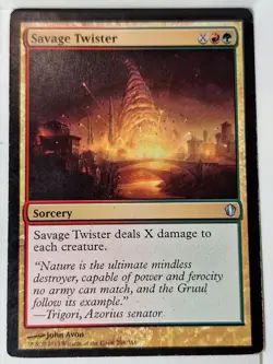 Savage Twister -Commander: 2013 - Magic the Gathering MTG Nice! - Image 1