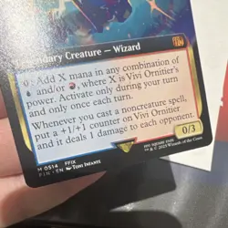 Final Fantasy Vivi Ornitier Universes Beyond Mythic Extended Art MTG Card - Image 3