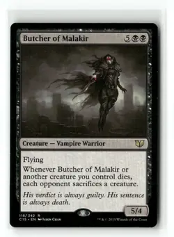 Butcher of Malakir 118 Rare Commander 2015 Magic: The Gathering Near Mint - Image 1