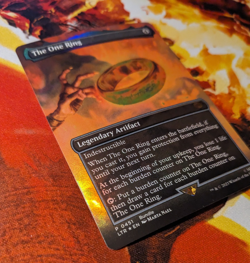 MTG The One Ring (Borderless) # 451 Promo Foil - The Lord of the Rings NM - Image 4