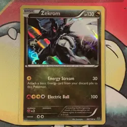 Zekrom 64/108 XY Roaring Skies Holo Rare Pokemon NM - Image 1