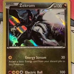Zekrom 64/108 XY Roaring Skies Holo Rare Pokemon NM - Image 2