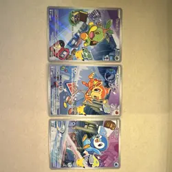 Pokemon First Partner Sinnoh region, Turtwig Chimchar Piplup 3-Card Lot English - Image 1