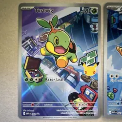 Pokemon First Partner Sinnoh region, Turtwig Chimchar Piplup 3-Card Lot English - Image 3