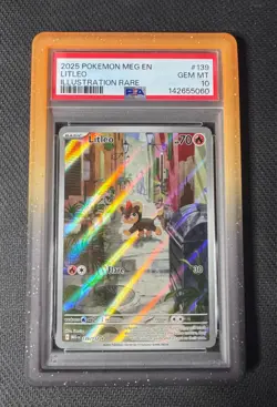 Pokemon Litleo 139 Mega Evolution PSA 10 GEM MINT - Image 1