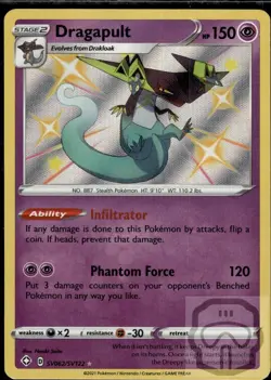 Dragapult SV062/SV122 Shiny Rare Shining Fates Shiny Vault Pokemon Holo NM/M - Image 3