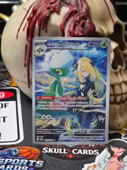☠☠ Pokemon Cynthia's Roserade 184/182 Sv10: Destined Rivals Holo - Image 1
