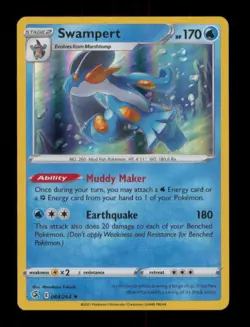 HOLO SWAMPERT RARE HOLO 064/264 NM POKEMON - Image 1
