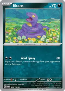 Ekans - Poke Ball Pattern - 023/165 - Pokemon Card 151 - NM - HOLO - JAPANESE - Image 1