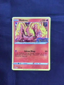Pokemon Cards: Brilliant Stars Staff Prerelease Promo: Moltres SWSH185 - Image 1
