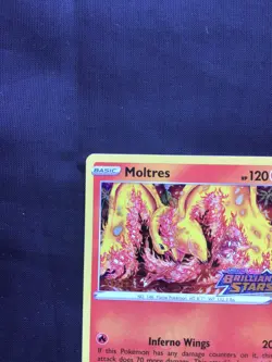 Pokemon Cards: Brilliant Stars Staff Prerelease Promo: Moltres SWSH185 - Image 3