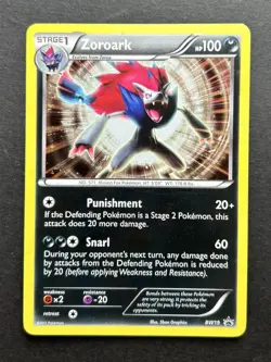 Zoroark BW19 Pokemon Card Promo Holo Rare Near Mint LP - Regular Size - Image 1