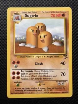Pokemon TCG Dugtrio Base Set 2 23/130 Non Holo - Image 1