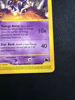 Pokemon Card - Starmie Skyridge 30/144 Rare Non-Holo - Image 5