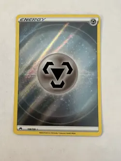 Pokemon Sword and Shield Crown Zenith Metal Steel Energy 159/159 Textured - Image 1