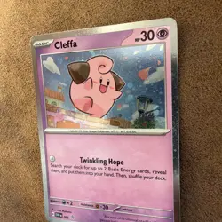Cleffa SVP095 - Black Star Promo - Cosmos Holo - Pokemon Card - Image 2