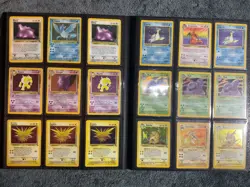 Base Set Fossil Pokemon collection WOTC TCG RARE 3rd print Zapdos 1999-2000 💎 - Image 1