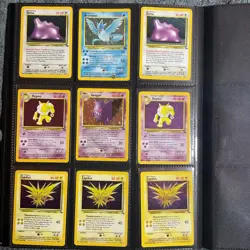Base Set Fossil Pokemon collection WOTC TCG RARE 3rd print Zapdos 1999-2000 💎 - Image 2