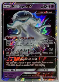 Pokemon TCG Nihilego GX TCG 49/111 S&M Crimson Invasion Ultra Rare Holo [NM] - Image 1