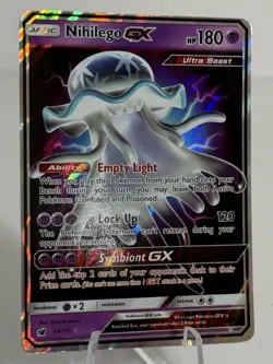 Pokemon TCG Nihilego GX TCG 49/111 S&M Crimson Invasion Ultra Rare Holo [NM] - Image 2