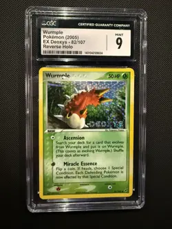 Wurmple 82/107 Stamped Reverse Holo - Pokemon EX Deoxys - CGC 9 - Image 2