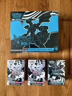 Pokemon Black Bolt Elite Trainer Box & White Flare Booster bundles (New Sealed) - Image 1
