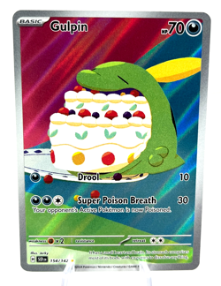 Gulpin 154/142 - Stellar Crown - Illustration Rare - Pokemon - NM - Image 1